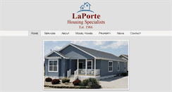 Desktop Screenshot of laportehousing.com